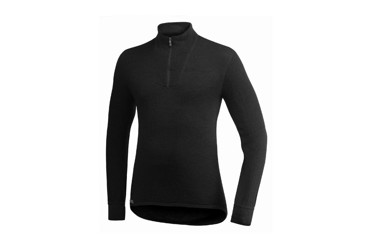 Woolpower Zip Turtleneck Black Small