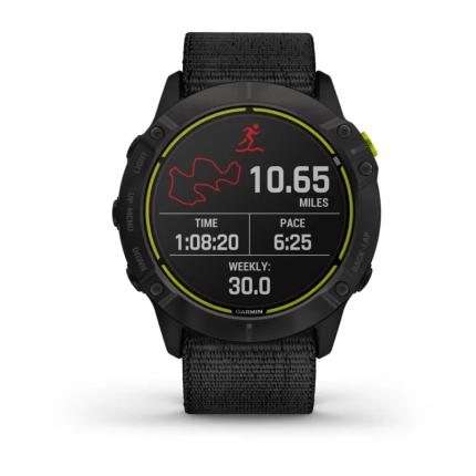 GPS Watch Endura Carbon Grey DLC Titanium with Black Strap
