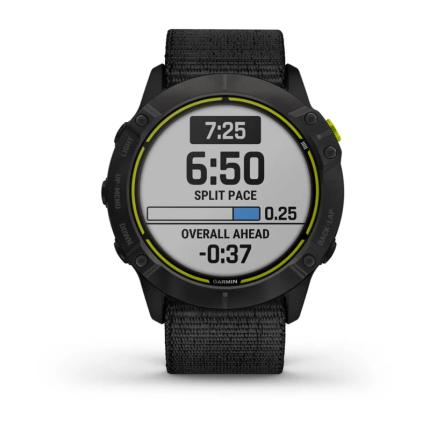 GPS Watch Endura Carbon Grey DLC Titanium with Black Strap