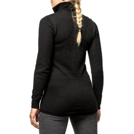 Woolpower Zip Turtleneck Black Small